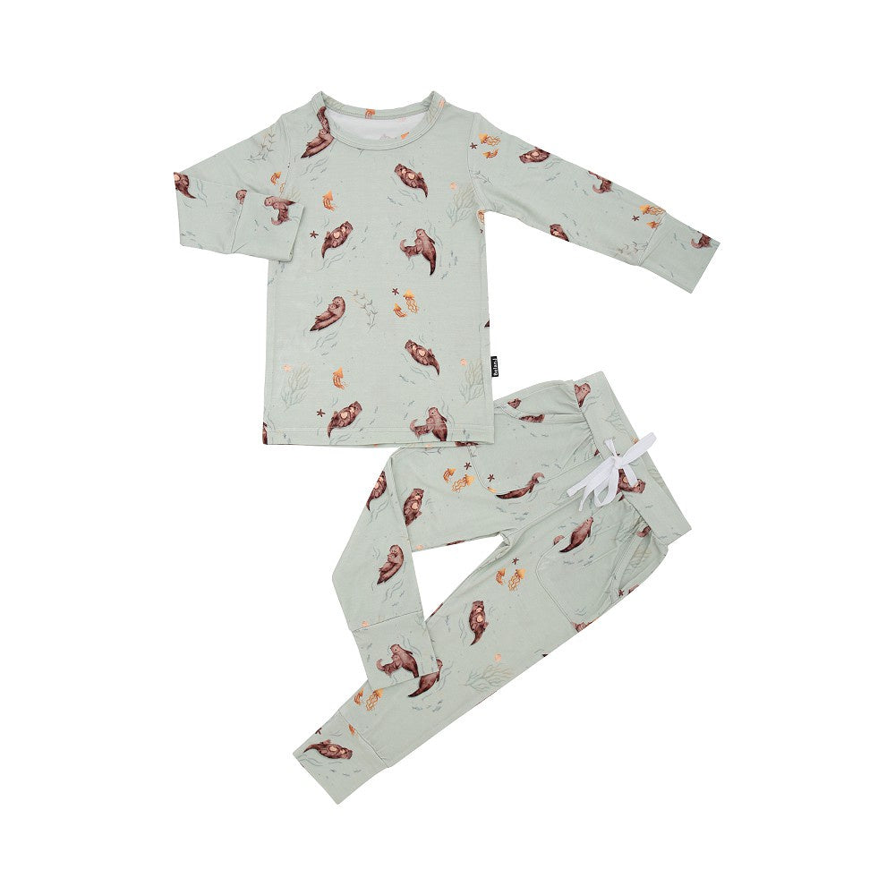 Long Sleeve PJ Set - Otters – Belan.J