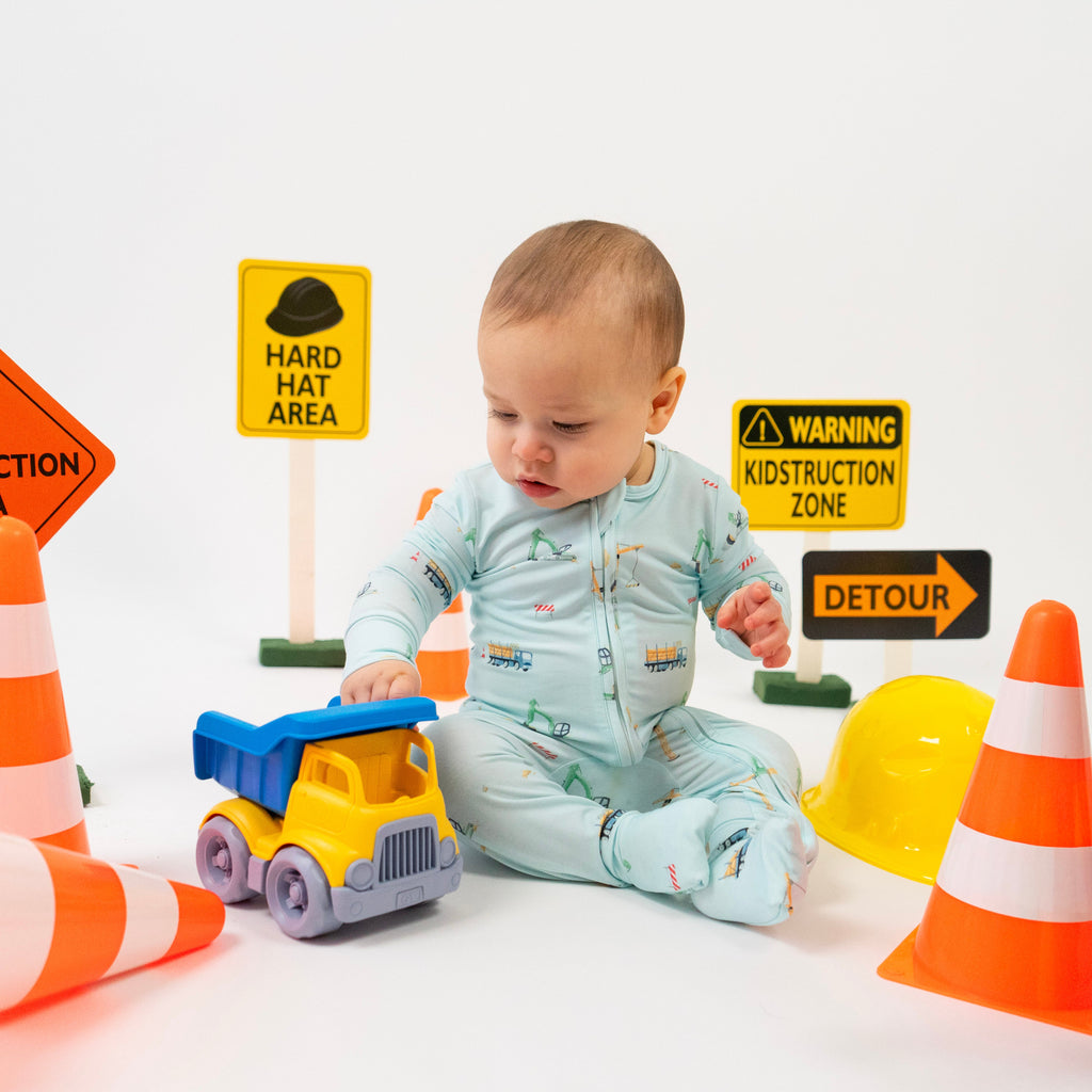 Construction Baby Clothing & Bamboo Sleepwear | Belan.J Kids Collection
