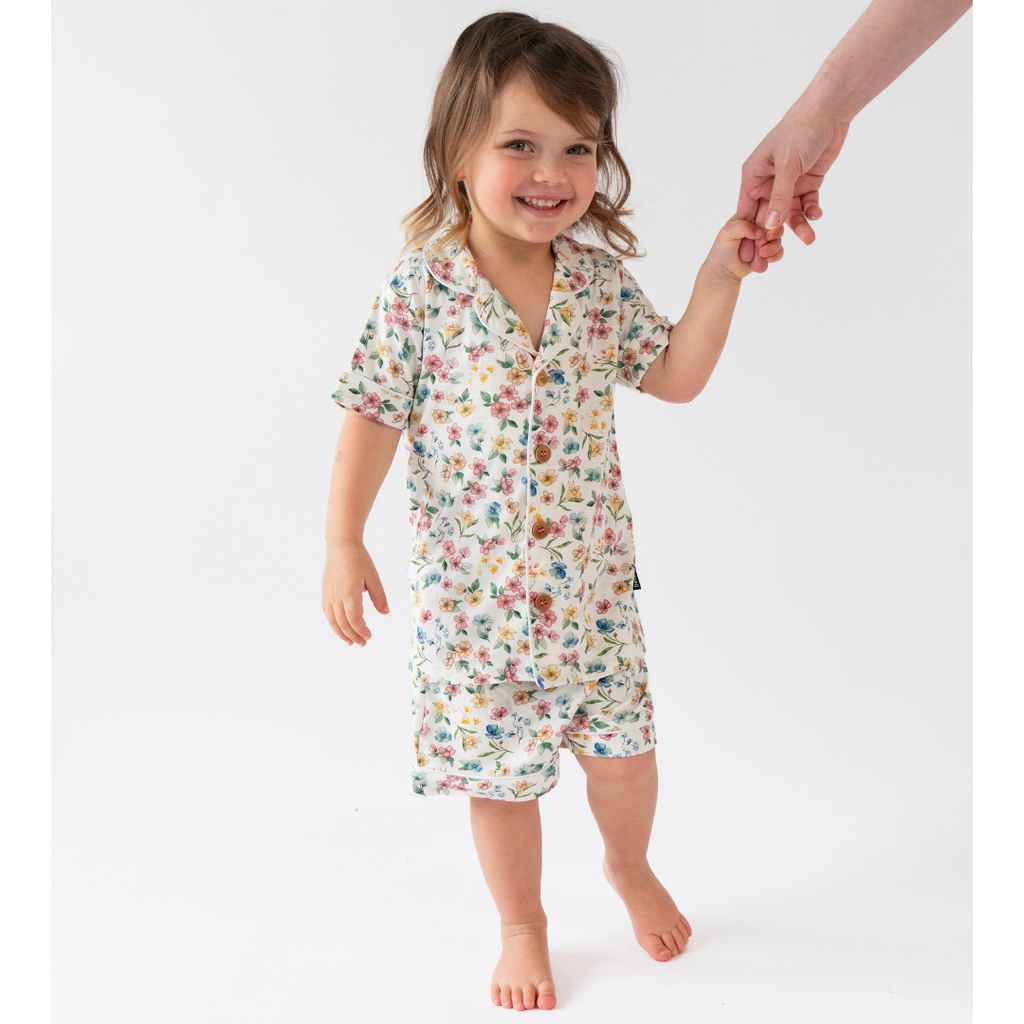 Kids Classic S/S PJ Set - Spring Meadow – Belan.J