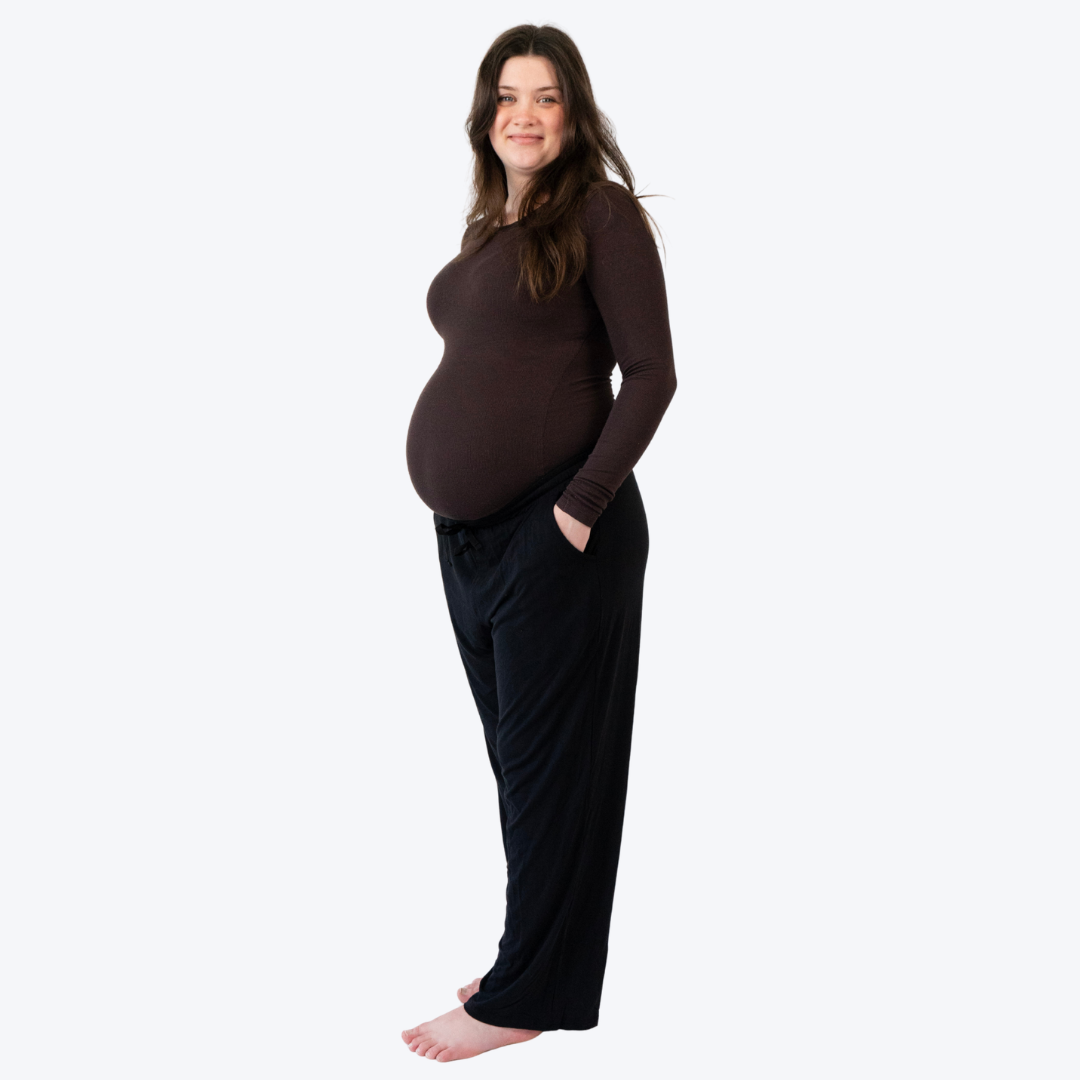 Women's Wide Legged Pants - Raven