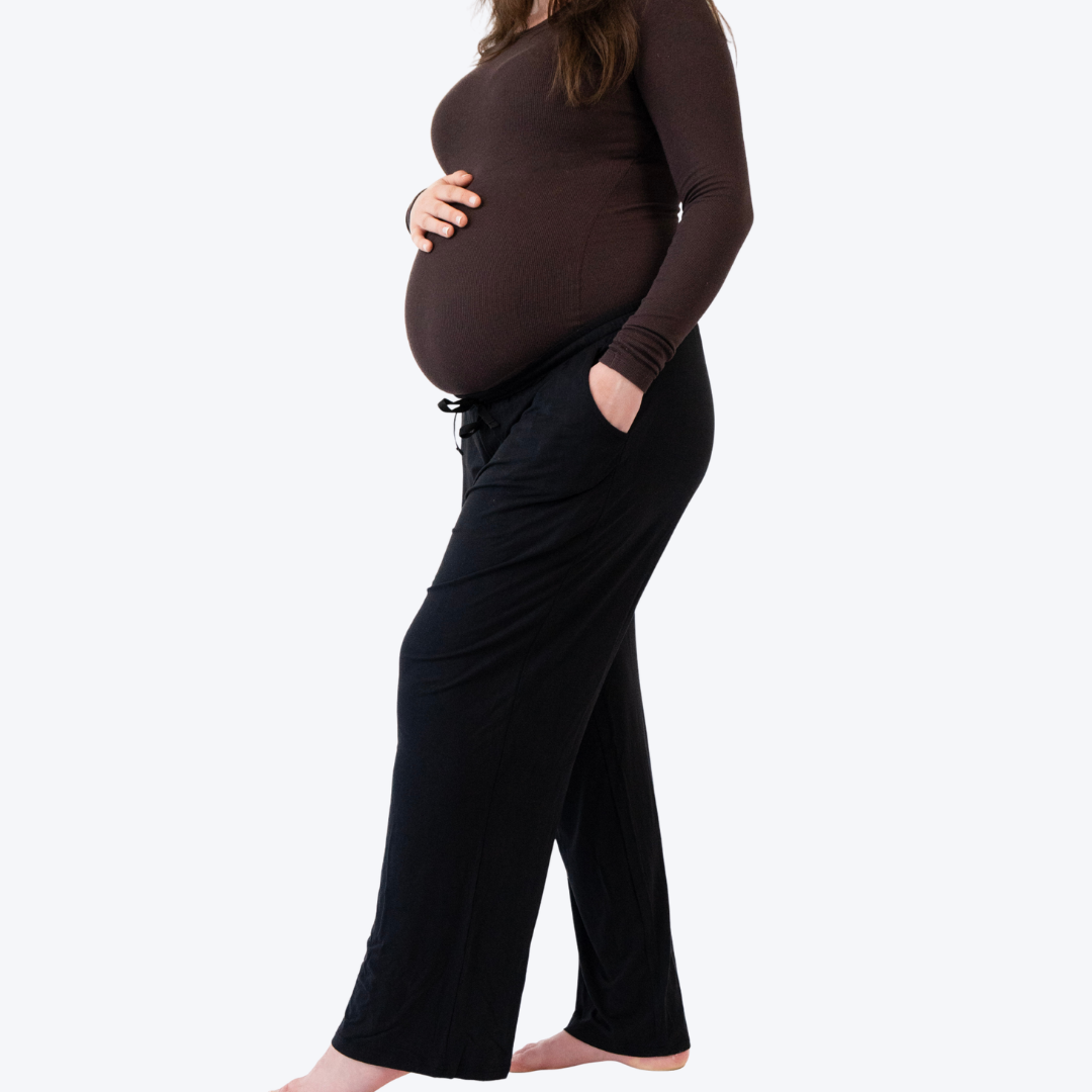 Women's Wide Legged Pants - Raven