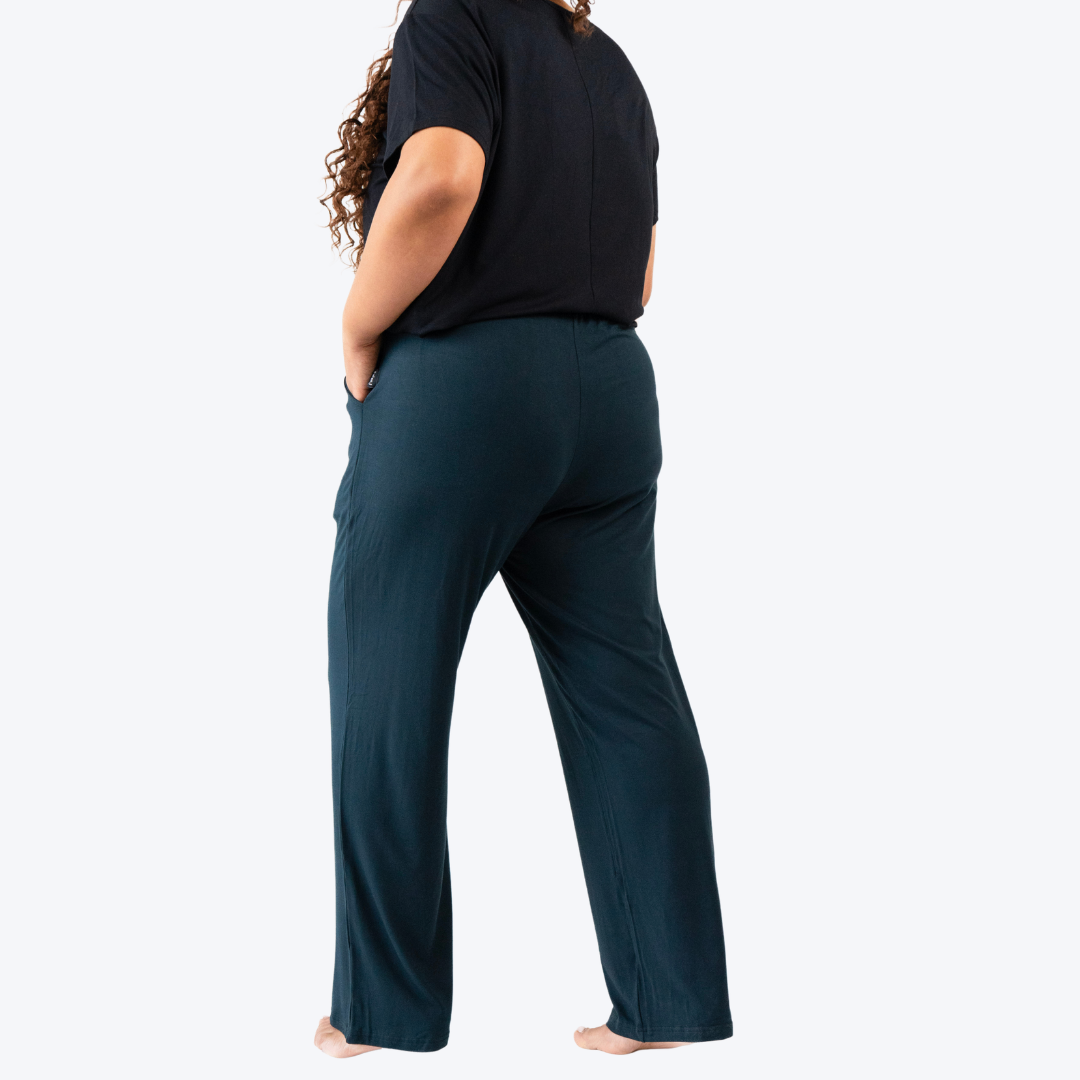 Women's Wide Legged Pants -Midnight