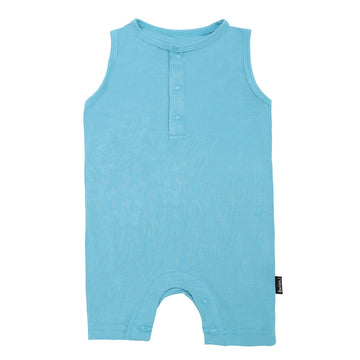 Sleeveless Shortall Romper | Electric Blue Shortall Romper | Belan.J