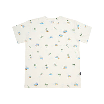 Men's Pocket Tees | White Printed Tees | Belan.J 