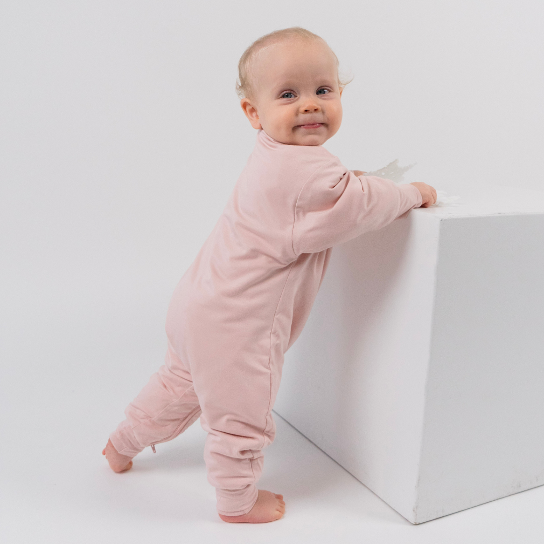 1.0 TOG Quilted Romper - Rose Quartz – Belan.J