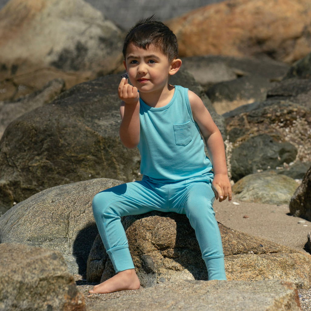 Pocket Tank Top | Electric Blue Tank Top | Belan.J