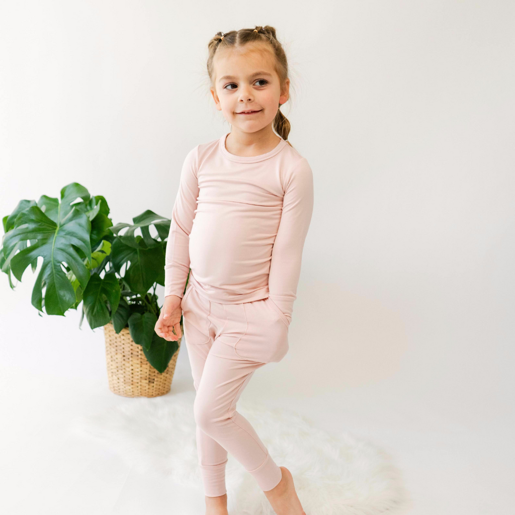 Rose Quartz Jogger Set | Baby Rose Quartz Joggers | Belan.J