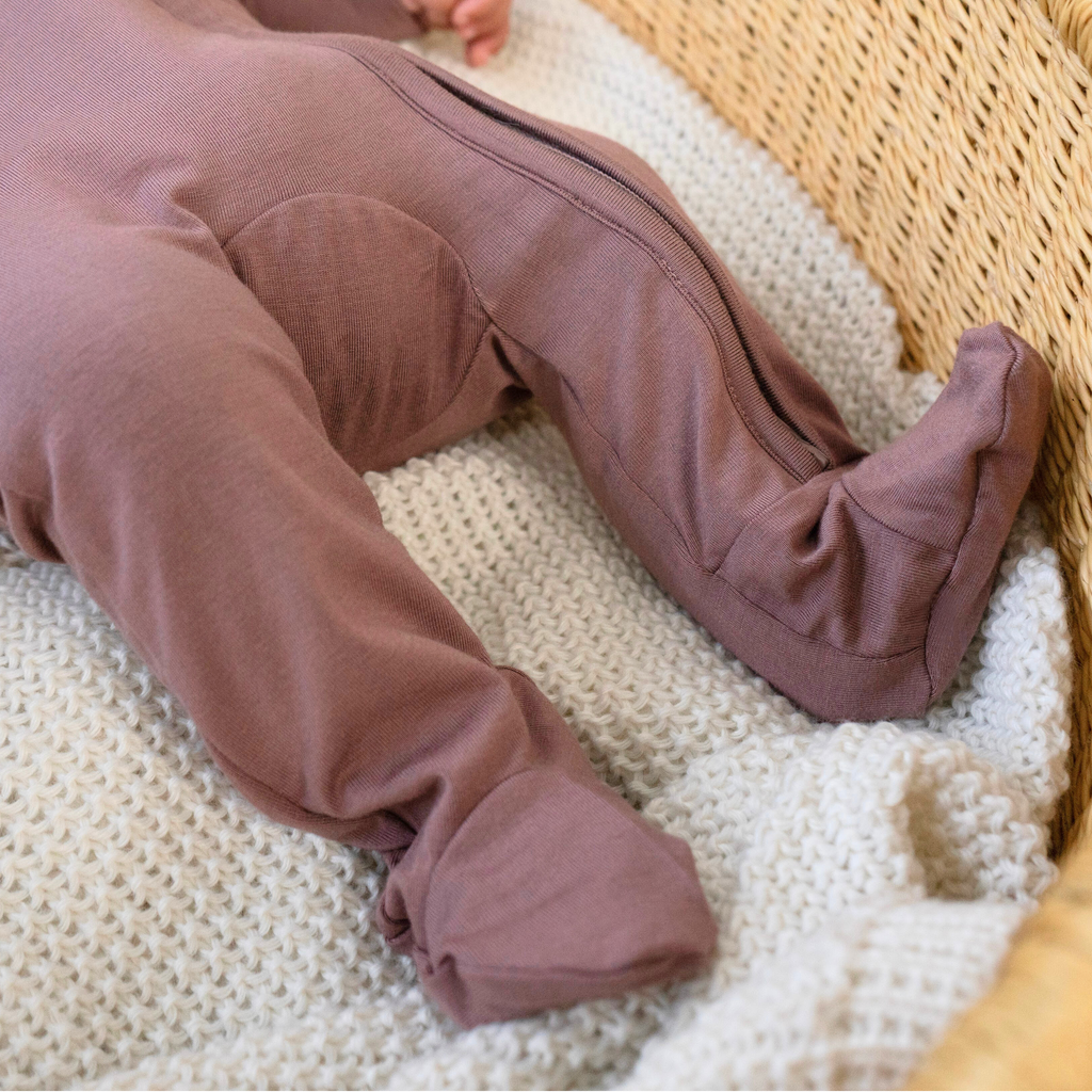 Twilight Mauve Baby Sleeper | Belan.J Footed Sleeper | Belan.J