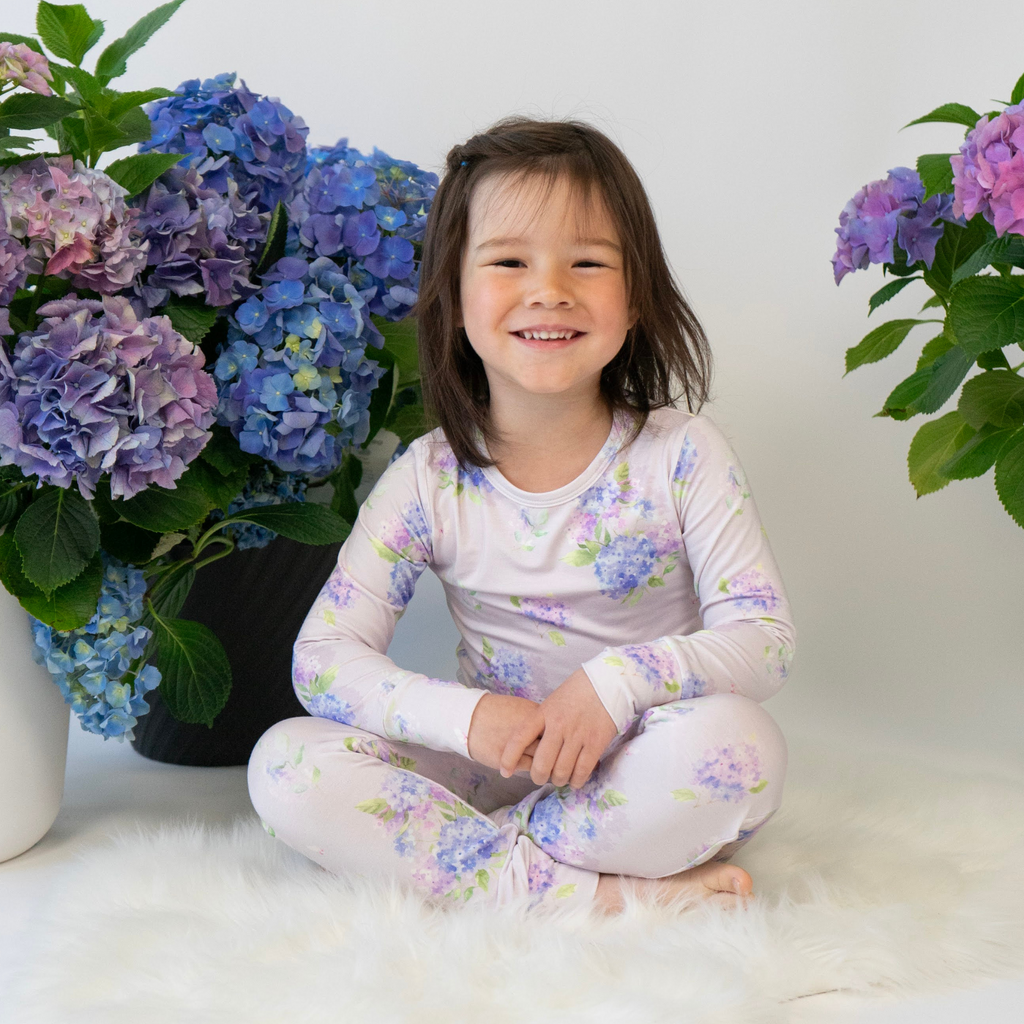 Baby Girl Joggers Set | Hydrangeas PJ Set | Belan.J