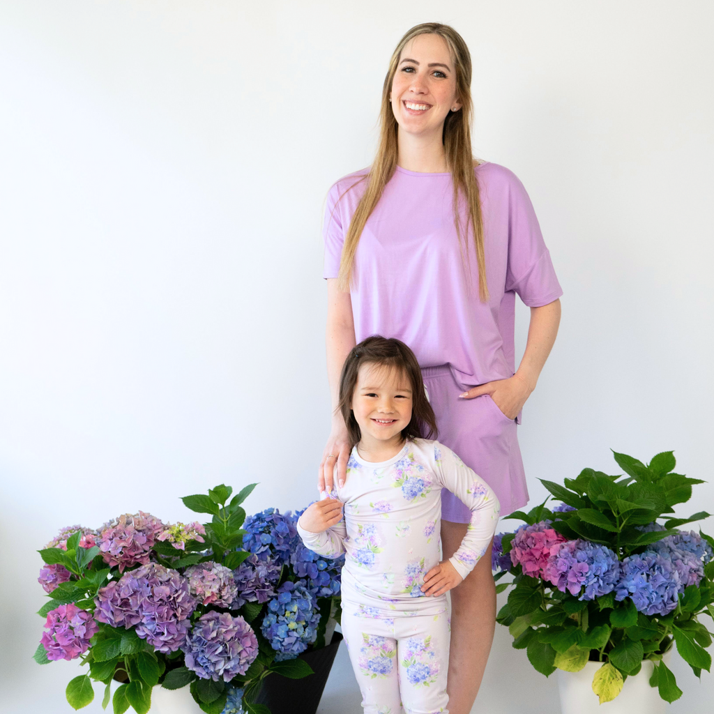 Baby Girl Joggers Set | Hydrangeas PJ Set | Belan.J