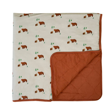 Chestnut Print Child Blanket | Bears Child Blanket | Belan.J