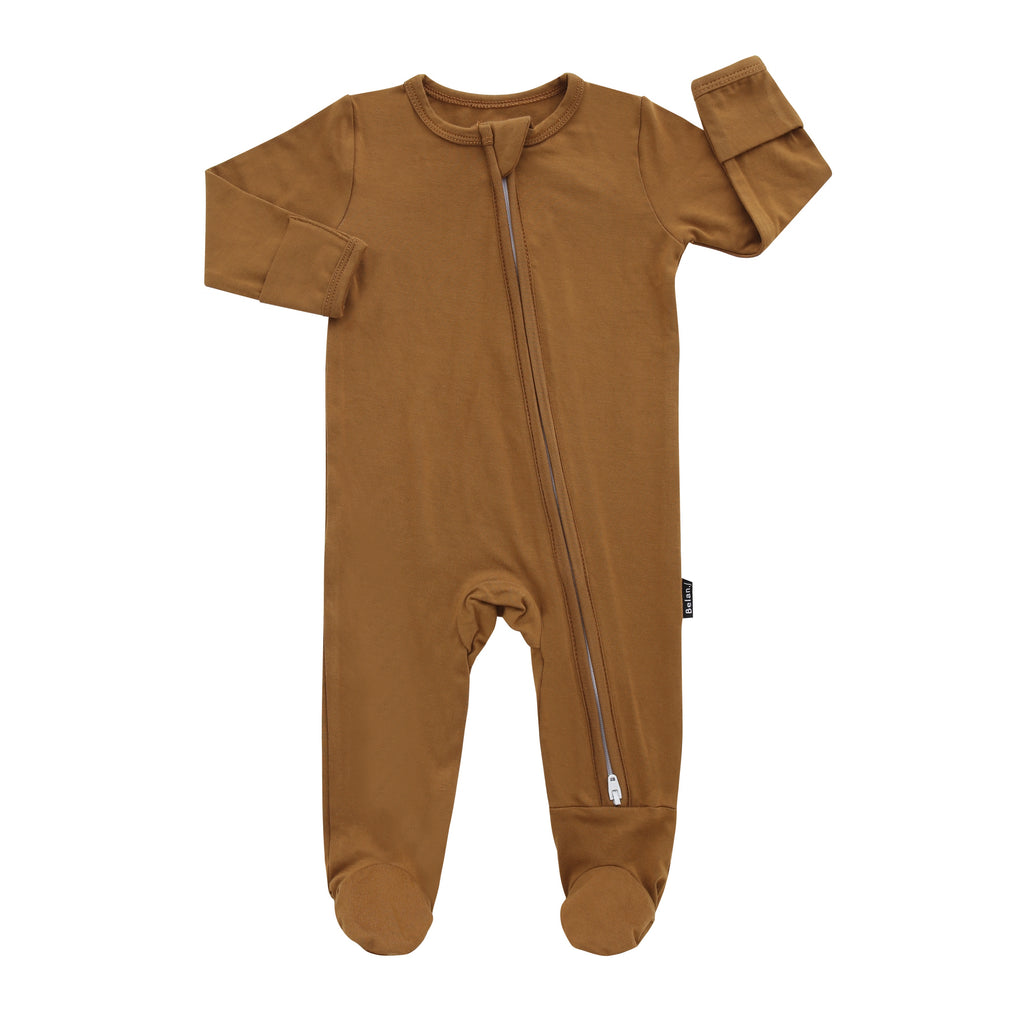 Footed Zipper Sleeper Toffee Belan.J