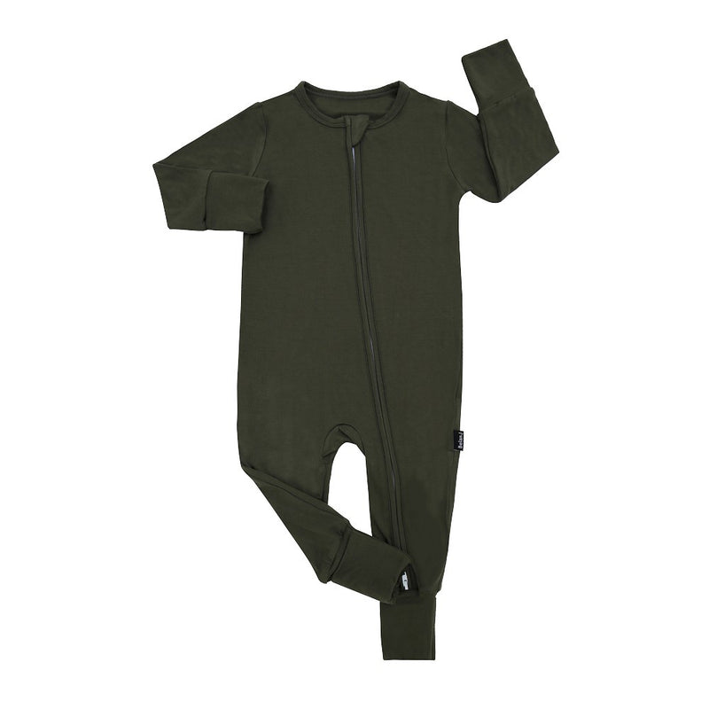 Bamboo Baby Sleeper | Forest Green Sleeper | Belan.J