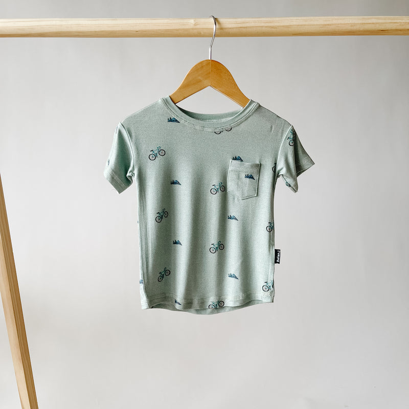 Short Sleeve Pocket Tee - Bikes