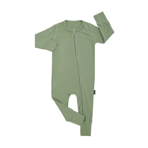 Ribbed Bamboo Footless Sleeper - Clover