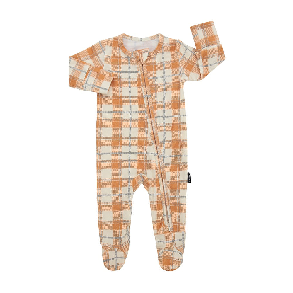 Footed Zipper Sleeper Autumn Plaid Belan.J