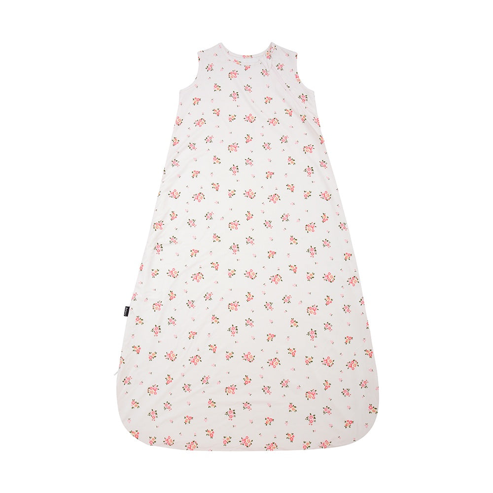 children's sleep sack in blushing blossom print