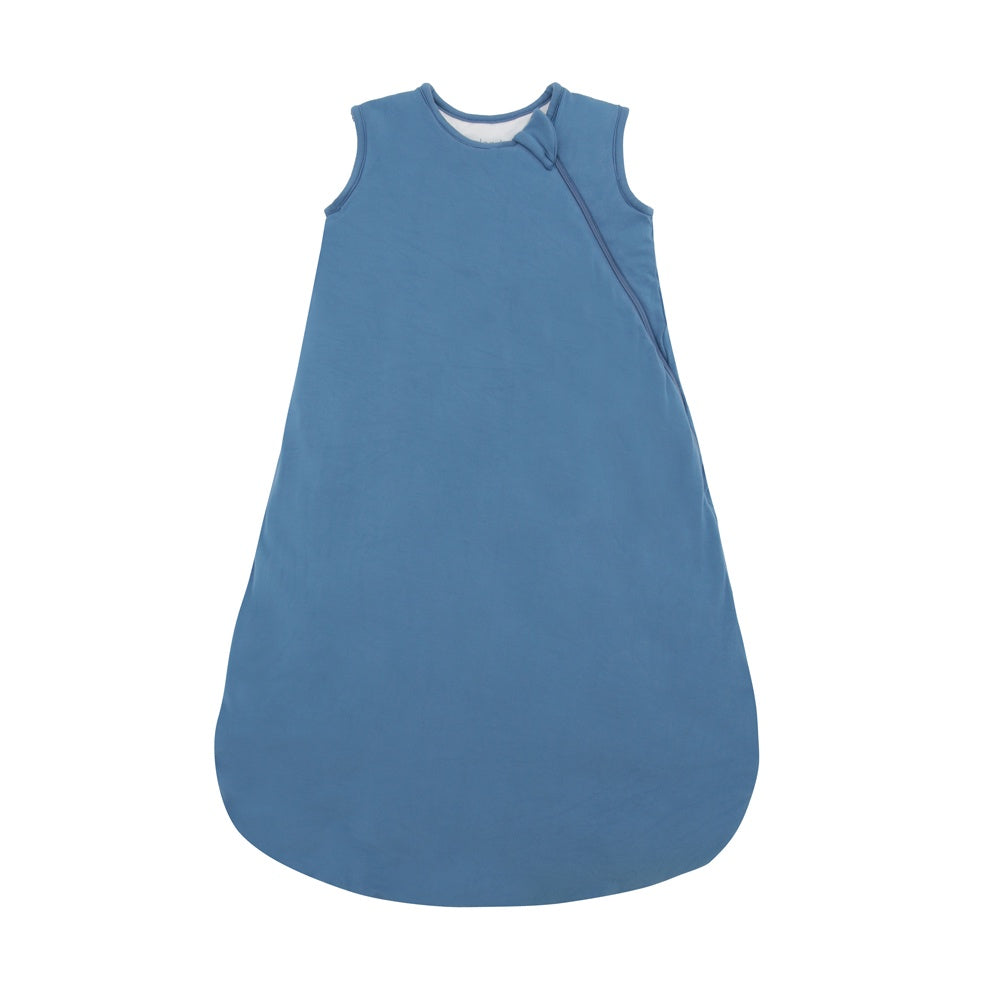 children's sleep bag in marine blue solid color